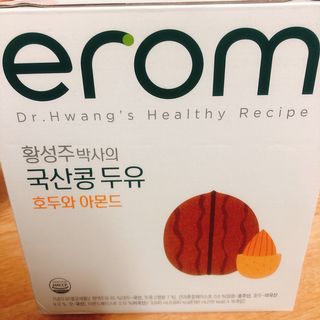 이롬 erom 황성주박사의 국산콩 두유 호두와 아몬드 — 5점을 준 리뷰어가 2020년 12월 올린 사용 사진