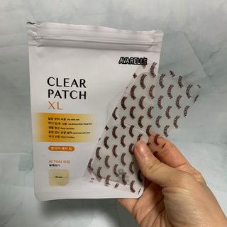 에버렐 아크네 클리어 패치 오리지널(40매) + XL(8매) 1세트, 각 1개씩 — 5점을 준 리뷰어가 2022년 5월 올린 사용 사진