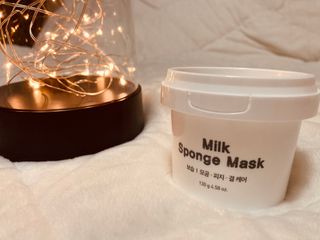 리더스코스메틱 리더스 밀크 스폰지 마스크 — 4점을 준 리뷰어가 2021년 2월 올린 사용 사진