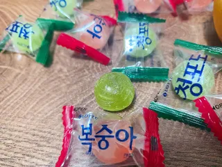청포도캔디 복숭아캔디 — 5점을 준 리뷰어가 2022년 11월 올린 사용 사진