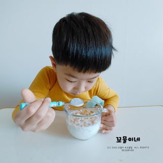 씨알푸드 뽀로로 시리얼 3종 — 5점을 준 리뷰어가 2022년 2월 올린 사용 사진