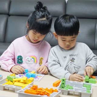 애니블록 뽀로로 퍼즐 스타터 — 5점을 준 리뷰어가 2021년 1월 올린 사용 사진