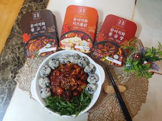 자연풍미 문어직화볶음 3종 (불고기, 불곱창, 치즈불닭) — 4.5점을 준 리뷰어가 2022년 6월 올린 사용 사진