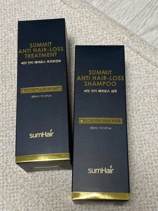 썸헤어 / SUMHAIR 썸헤어  써밋 안티 헤어로스 샴푸+트리트먼트 — 4.5점을 준 리뷰어가 2021년 6월 올린 사용 사진