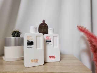 트리플에스 탈모 샴푸 275ml + 실크 트리트먼트 275ml — 4점을 준 리뷰어가 2021년 4월 올린 사용 사진