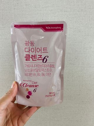 광동생활건강 광동 다이어트 클렌즈6  14입 1박스 (2주구성) — 3.5점을 준 리뷰어가 2023년 6월 올린 사용 사진