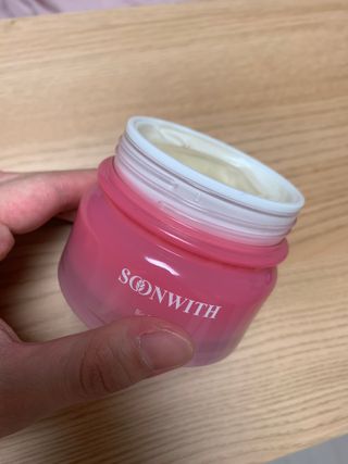 SOONWITH 바이오 수퍼 아쿠아 하이드로 젤 크림 — 4점을 준 리뷰어가 2021년 4월 올린 사용 사진