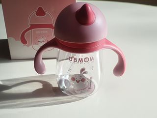 유비맘 트라이탄 코니빨대컵_컬러 랜덤 발송 — 5점을 준 리뷰어가 2021년 1월 올린 사용 사진