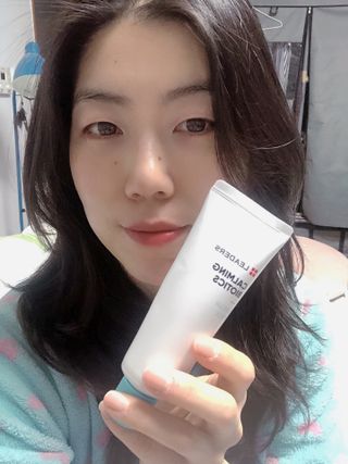 리더스코스메틱 리더스 카밍 바이오틱스 크림 마스크 — 4점을 준 리뷰어가 2021년 4월 올린 사용 사진
