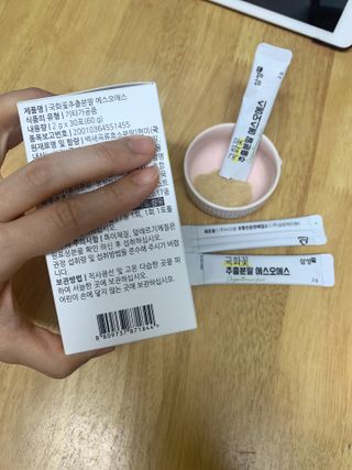 체인미 국화꽃 추출분말 에스오에스 곡류효소 과일채소 17종 혼합 분말 스틱 — 5점을 준 리뷰어가 2021년 11월 올린 사용 사진