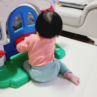 유비맘 캔디팡팡 내의/내복 상하 세트 — 5점을 준 리뷰어가 2021년 3월 올린 사용 사진