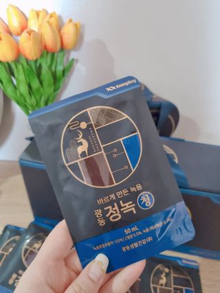 광동생활건강 [광동] 바르게 만든 녹용, 광동정녹청 30포. — 5점을 준 리뷰어가 2022년 1월 올린 사용 사진
