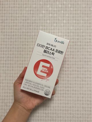 [인디닥터] 타이탄 BCAA 프로틴 젤리스틱 — 5점을 준 리뷰어가 2022년 5월 올린 사용 사진