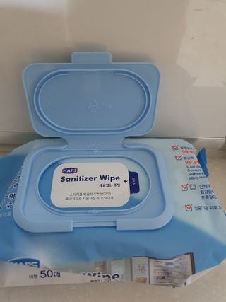 햅스 세균없는 주방 대형 2팩, HAPS sanitizer wipe — 4점을 준 리뷰어가 2022년 1월 올린 사용 사진