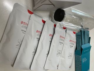 클린24시간 1BOX(5포) + 전용보틀(500ml) — 5점을 준 리뷰어가 2023년 7월 올린 사용 사진