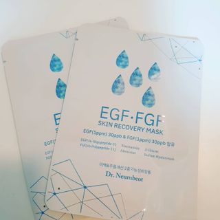 Dr.느루벗 느루벗 EGF FGF 스킨 리커버리 마스크 10장 — 5점을 준 리뷰어가 2021년 5월 올린 사용 사진