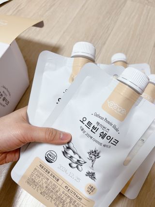 헤이빈즈 식사대용 식물성단백질 다이어트쉐이크 파우치 5일분 — 4.5점을 준 리뷰어가 2023년 3월 올린 사용 사진