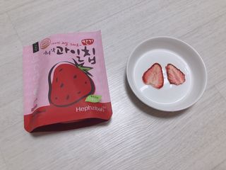 아비삭과일칩 5종 /딸기,사과,배,귤,무화과 5종 — 4.5점을 준 리뷰어가 2021년 3월 올린 사용 사진