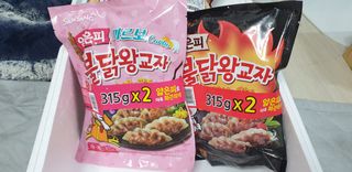 삼양냉동 [삼양] 얇은피불닭왕교자+얇은피까르보불닭왕교자 총4팩 — 4점을 준 리뷰어가 2021년 2월 올린 사용 사진