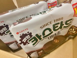 롯데제과 까망카스타드 더블초코 — 5점을 준 리뷰어가 2021년 5월 올린 사용 사진