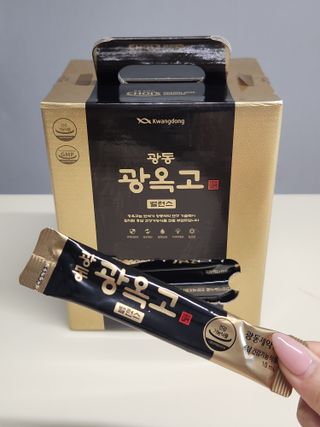 광동생활건강 MF[광동] 식약처 기능성 인정 건강기능식품, 광동 광옥고 밸런스 10mL * 100포 — 5점을 준 리뷰어가 2024년 6월 올린 사용 사진