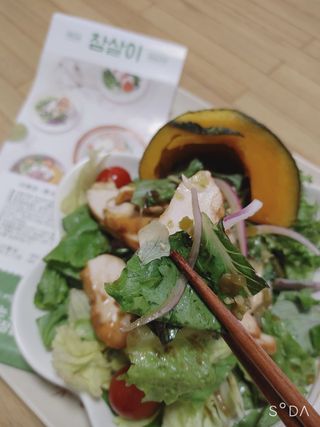참살이도시락 작심삼일 샐러드도시락 3개 맛보기 새벽배송 또는 택배배송 — 5점을 준 리뷰어가 2021년 9월 올린 사용 사진