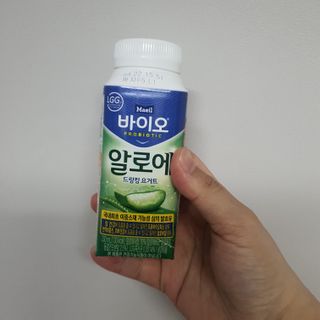 LIVE 매일바이오 알로에 드링킹 요거트 — 5점을 준 리뷰어가 2022년 4월 올린 사용 사진
