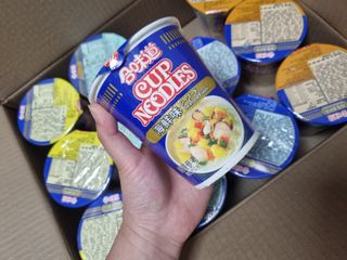 NISSIN 닛신 컵누들  4종 - 씨푸드오리지날, 씨푸드 스파이시, 씨푸드 커리, 씨푸드 XO소스 — 5점을 준 리뷰어가 2022년 5월 올린 사용 사진