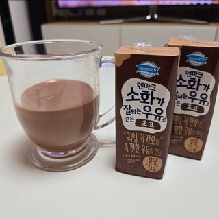 [구매평]덴마크 소화가 잘되는 우유로 만든 초코, 190ml, 24개 — 5점을 준 리뷰어가 2025년 2월 올린 사용 사진