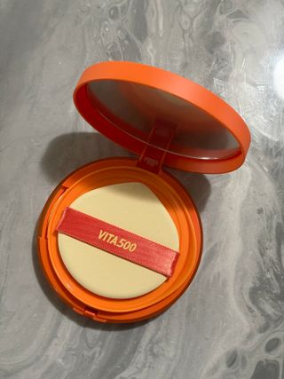 광동생활건강 MF[광동] 비타500✨주름개선·미백·SPF50+🌞퍼펙트쉴드 빅 선쿠션 본품 — 4.5점을 준 리뷰어가 2024년 5월 올린 사용 사진