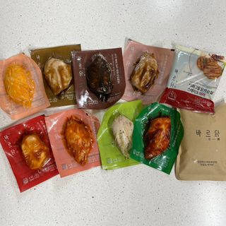 바르닭 소스품은 닭가슴살 7종 & 티몬한정판매 2종 세트 총 9팩 — 5점을 준 리뷰어가 2021년 12월 올린 사용 사진
