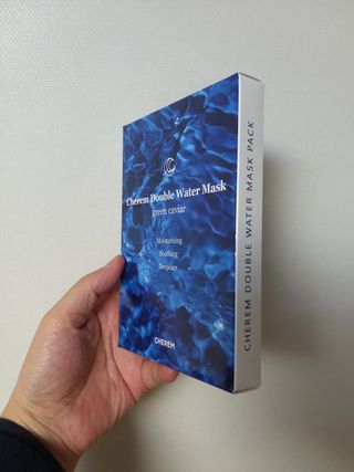 체르엠 그린 케비어 더블워터 마스크팩 5매입  2팩 — 5점을 준 리뷰어가 2021년 12월 올린 사용 사진