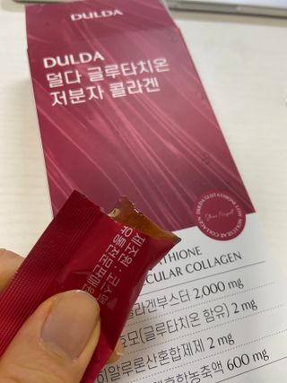 [덜다] 글루타치온 저분자 콜라겐 (20g x 15포) — 5점을 준 리뷰어가 2023년 8월 올린 사용 사진