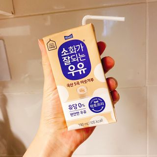 소화가 잘되는 우유 국산 5곡 미숫가루 — 5점을 준 리뷰어가 2021년 9월 올린 사용 사진