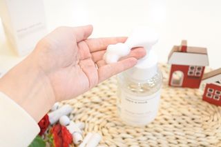 원스어윅 핸드워시 모링가향 본품1 + 리필파우치3 — 4점을 준 리뷰어가 2021년 1월 올린 사용 사진