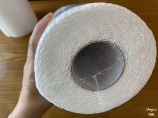 부직포나라 중금속유해물질ZERO 뜯어쓰는 주방 일회용수세미 60매 2매 — 4점을 준 리뷰어가 2022년 10월 올린 사용 사진