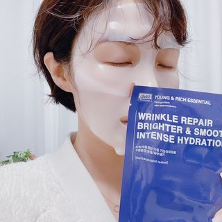 101스킨 영앤리치 하이드로겔 마스크팩 — 5점을 준 리뷰어가 2021년 3월 올린 사용 사진