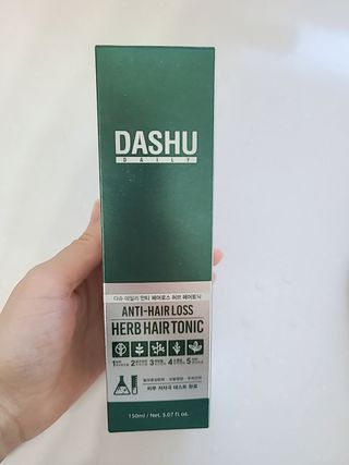다슈코리아 다슈 데일리 안티 헤어로스 허브 헤어토닉 150ml — 4점을 준 리뷰어가 2021년 2월 올린 사용 사진