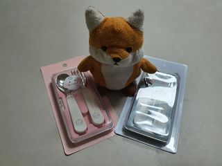 유비맘 스푼포크 케이스 세트 1+1 _컬러랜덤 발송 — 4점을 준 리뷰어가 2021년 3월 올린 사용 사진