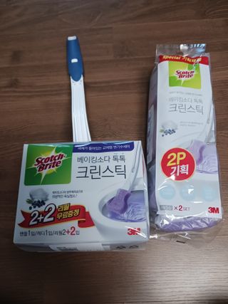 3M 스카치브라이트 크린스틱 베이킹소다 핸들 + 리필 9입 + 캐디증정 — 5점을 준 리뷰어가 2023년 9월 올린 사용 사진