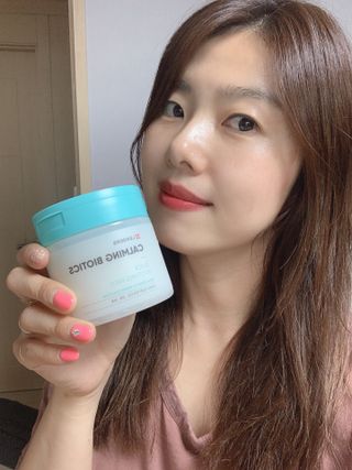 리더스코스메틱 리더스 카밍 바이오틱스 퀵 수딩 패드 — 5점을 준 리뷰어가 2022년 6월 올린 사용 사진