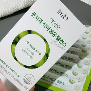 아임오 풋사과 식이섬유 밸런스 젤리 14포 — 5점을 준 리뷰어가 2021년 6월 올린 사용 사진