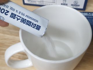 바른비타민 옵티엠에스엠2000 1박스 60포 관절 연골 복합건강기능식품 — 5점을 준 리뷰어가 2021년 6월 올린 사용 사진
