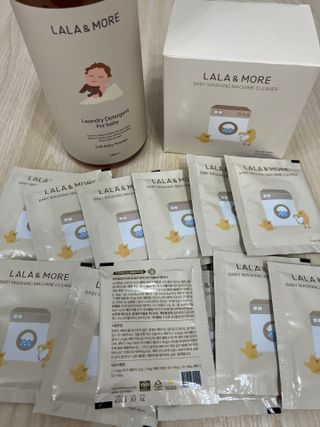 라라앤모어 유아 액체세제+세탁기클리너 — 5점을 준 리뷰어가 2022년 3월 올린 사용 사진