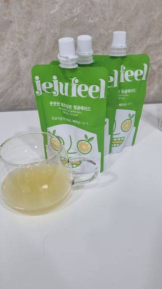 JEJUFEEL 풋풋한 제주담은 청귤에이드 — 5점을 준 리뷰어가 2022년 9월 올린 사용 사진