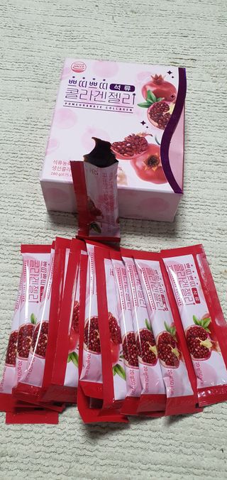 헬스업_쁘띠쁘띠석류콜라겐젤리_20g x 14포 — 5점을 준 리뷰어가 2021년 1월 올린 사용 사진