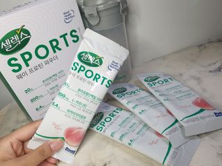 셀렉스스포츠 [복숭아맛] 셀렉스 스포츠 웨이 프로틴 파우더 스틱형 — 5점을 준 리뷰어가 2021년 5월 올린 사용 사진