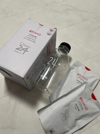 클린24시간 1BOX(5포) + 전용보틀(500ml) — 5점을 준 리뷰어가 2022년 12월 올린 사용 사진