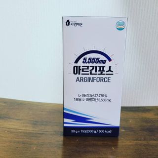 자연에온 아르긴포스 L-아르기닌 5555mg 스틱 15개입 1박스 — 5점을 준 리뷰어가 2021년 4월 올린 사용 사진