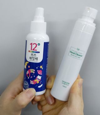 셀바이져 항균 스프레이 핸드워시 + 키즈세정제 SET — 5점을 준 리뷰어가 2021년 3월 올린 사용 사진